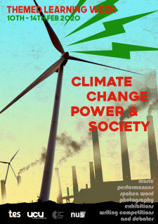 Poster promoting the climate themed learning week poster promoting the climate themed learning week